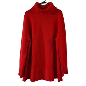 Tuckernuck Red Crewneck Spencer Sweater Sz XL 100% Wool